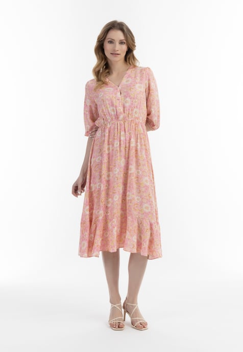 usha Midikleid Damen Rosa Mehrfarbig - Image 5