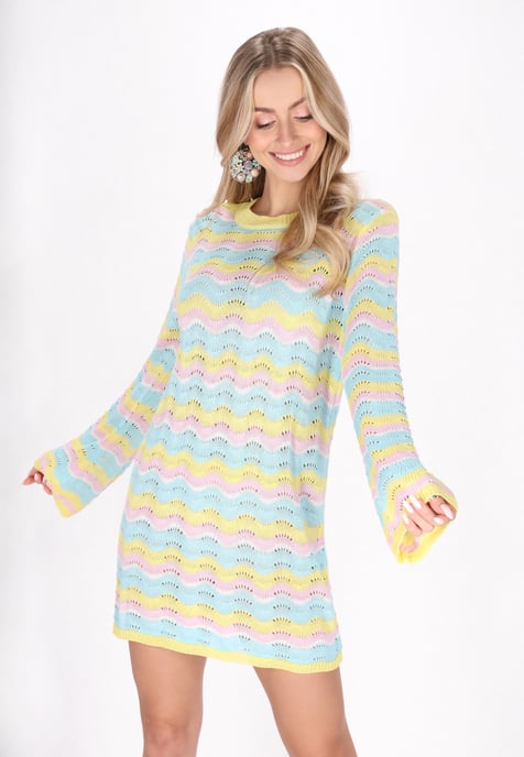 IZIA Kleid Frauen gelb mehrfarbig - Image 3