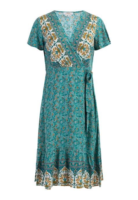 usha Sommerkleid Damen Türkis Mehrfarbig - Image 1