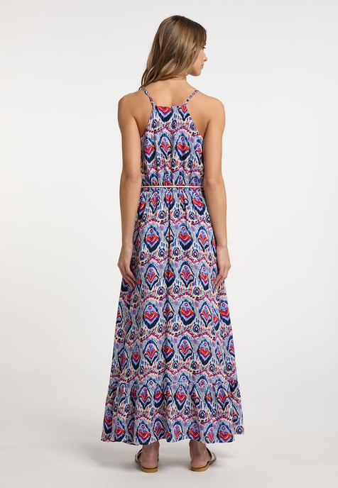 IZIA Maxikleid mit Allover-Print Damen Blau Mehrfarbig - Image 3