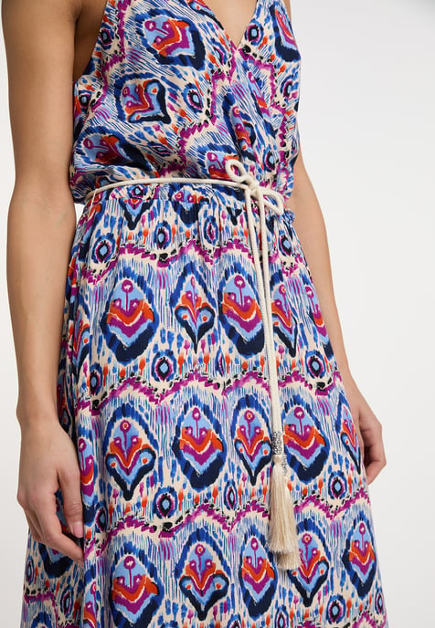 IZIA Maxikleid mit Allover-Print Damen Blau Mehrfarbig - Image 4