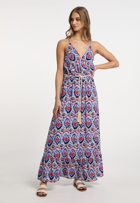 IZIA Maxikleid mit Allover-Print Damen Blau Mehrfarbig - Image 5