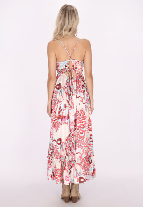 IZIA Kleid Damen Rot Mehrfarbig - Image 4