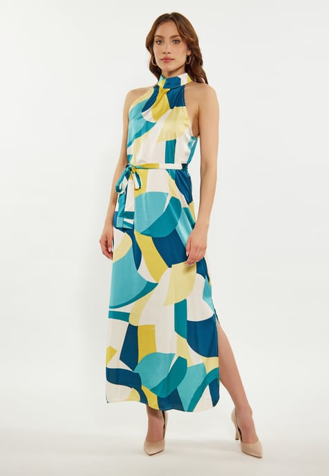 Faina Kleid Damen Blau Mehrfarbig - Image 2