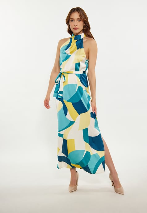 Faina Kleid Damen Blau Mehrfarbig - Image 5