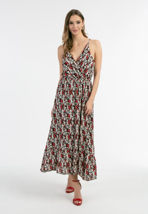 Faina Maxikleid Damen Rot Mehrfarbig - Image 2