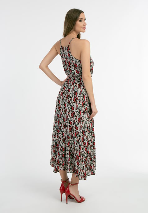 Faina Maxikleid Damen Rot Mehrfarbig - Image 3