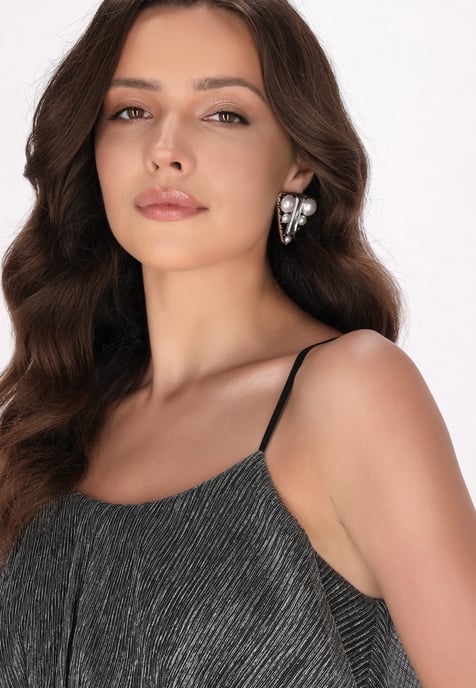 Faina Kleid Damen Silber - Image 5