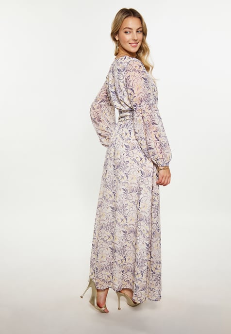 Faina Kleid Damen weiße flieder - Image 4