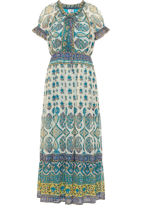 usha Maxikleid mit Allover-Print Damen Blau Mehrfarbig - Image 1