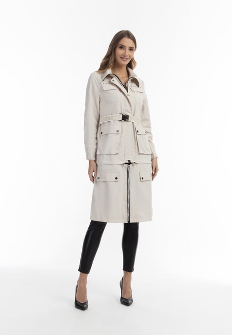 Faina 2-in1 Mantel Damen Creme - Image 5