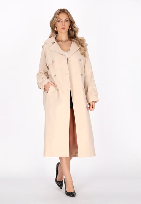 Faina Mantel Frauen hellbeige - Image 2