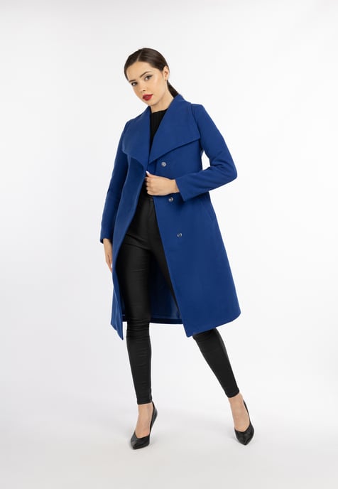 Faina Mantel Damen royalblau - Image 2