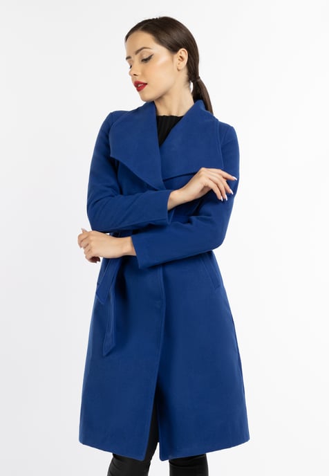 Faina Mantel Damen royalblau - Image 3