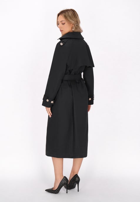 Faina Mantel Frauen Schwarz - Image 4