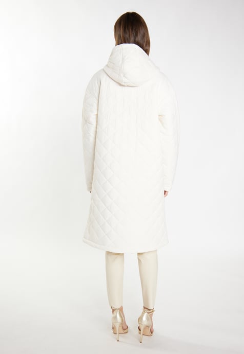 Faina Leichter Steppmantel Damen Creme - Image 3
