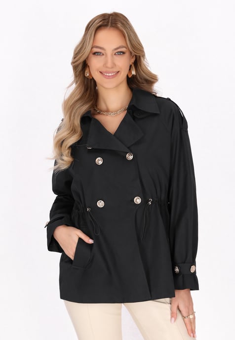 Faina Mantel Frauen Schwarz - Image 3