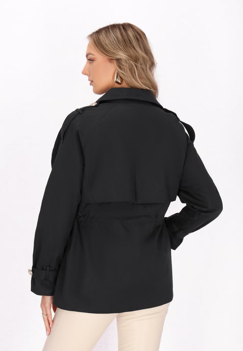 Faina Mantel Frauen Schwarz - Image 4