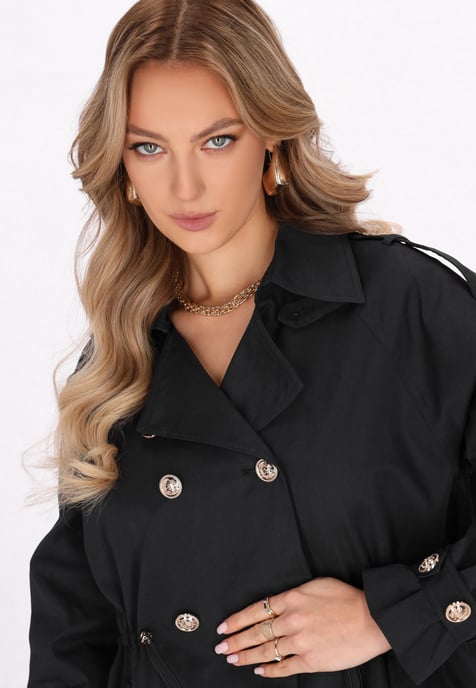 Faina Mantel Frauen Schwarz - Image 5