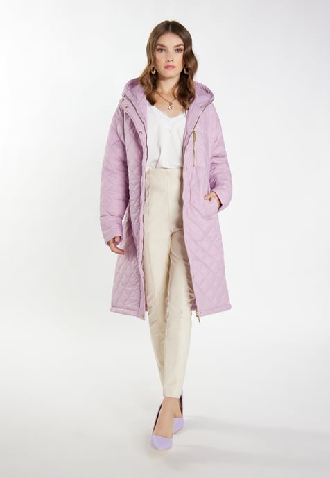 Faina Leichter Steppmantel Damen Mauve - Image 2