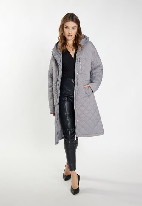 Faina Leichter Steppmantel Damen grau - Image 2
