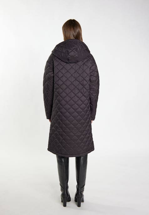 Faina Leichter Steppmantel Damen schwarz - Image 3