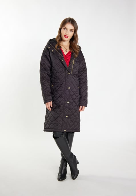 Faina Leichter Steppmantel Damen schwarz - Image 4