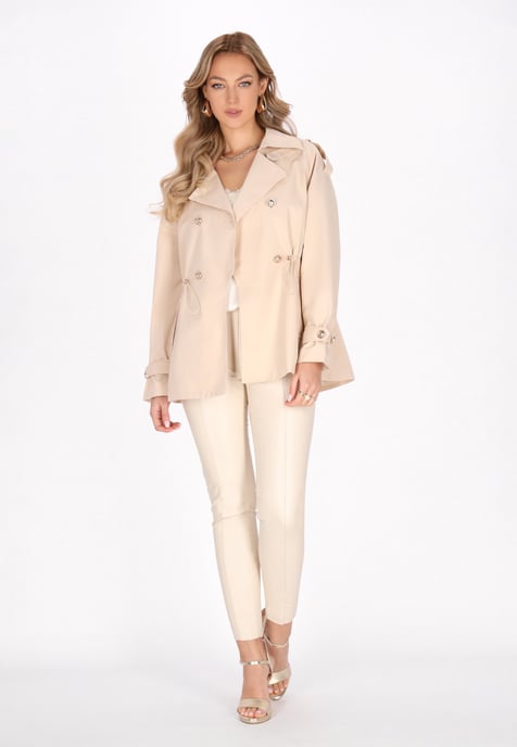Faina Mantel Frauen hellbeige - Image 2