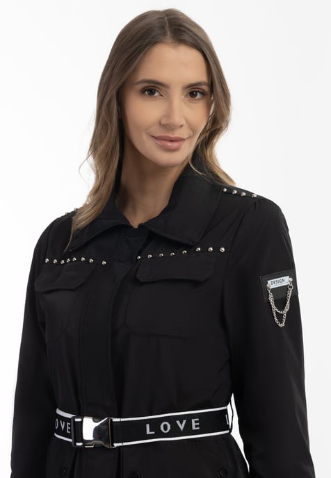 Faina 2-in1 Mantel Damen schwarz - Image 5