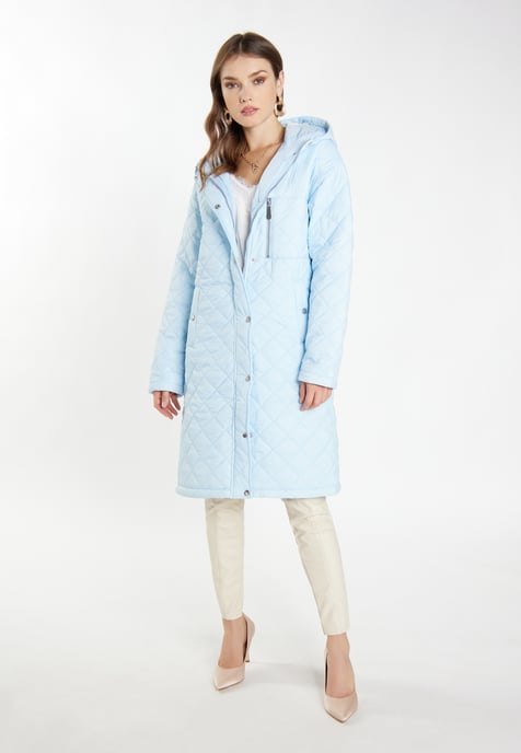 Faina Leichter Steppmantel Damen hellblau - Image 4