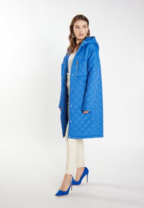 Faina Leichter Steppmantel Damen blau - Image 2