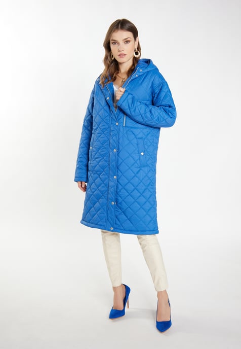 Faina Leichter Steppmantel Damen blau - Image 4