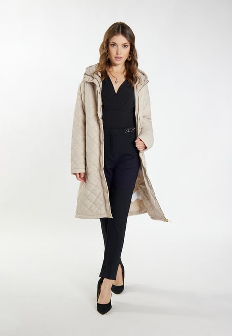 Faina Leichter Steppmantel Damen Höllenbeige - Image 2