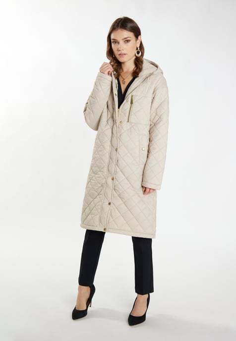 Faina Leichter Steppmantel Damen Höllenbeige - Image 4