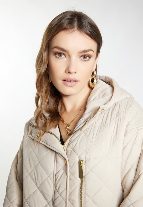 Faina Leichter Steppmantel Damen Höllenbeige - Image 5