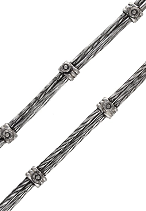IZIA Fußkettchen Damen Silber Mehrfarbig - Image 3