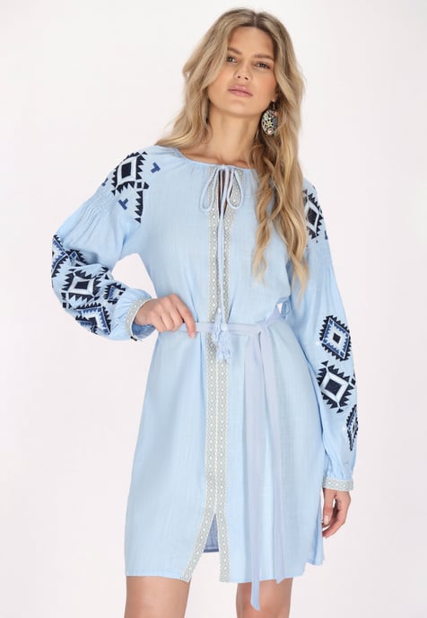 usha Kleid Damen hellblau - Image 3