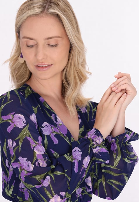 usha Kleid Damen Blau Mehrfarbig - Image 5