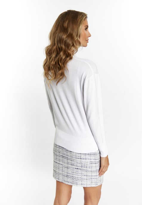 Faina Strickpullover Damen weiss - Image 4