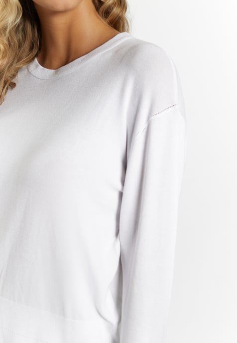 Faina Strickpullover Damen weiss - Image 5