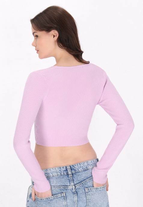 Mymo Pullover Frauen hellviolett - Image 4