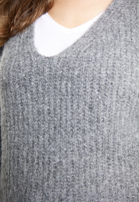 usha Strickpullover Damen grau melange - Image 5