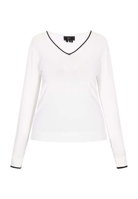 Faina Pullover Frauen cremefarben - Image 1