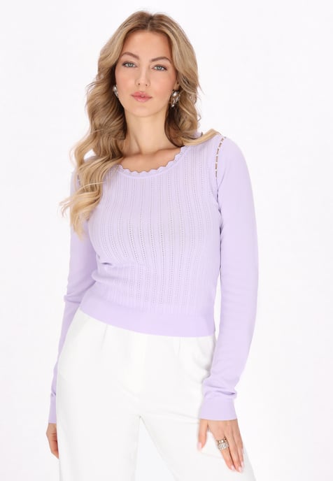 Faina Pullover Frauen Lavendel - Image 3