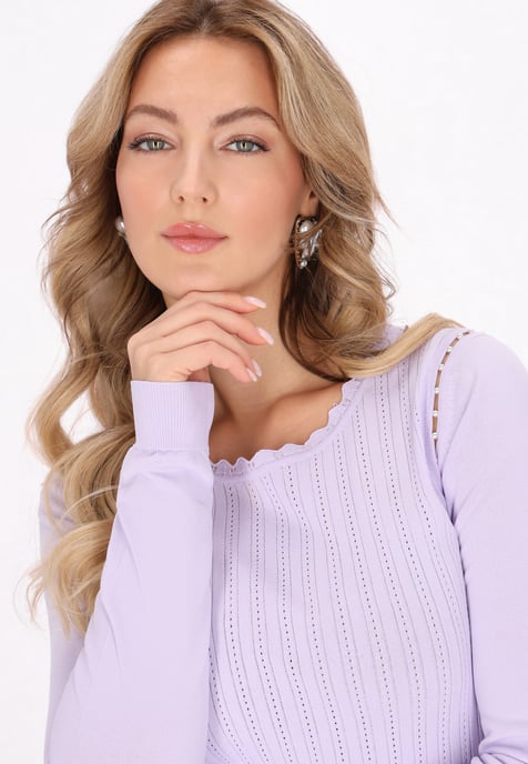 Faina Pullover Frauen Lavendel - Image 5