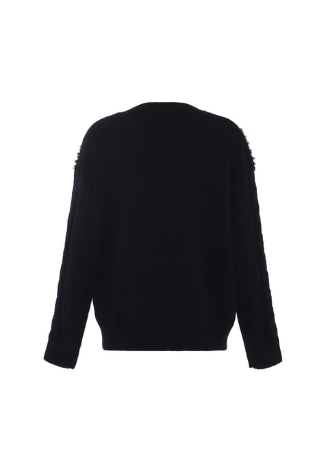 Faina Strickpullover Damen schwarz - Image 2