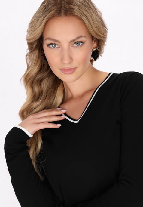 Faina Pullover Frauen Schwarz - Image 5