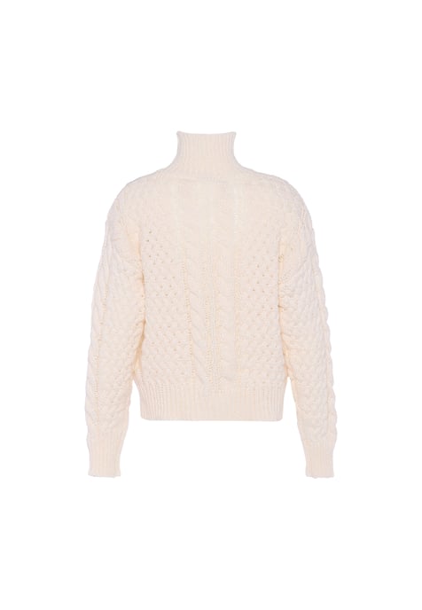 Faina Pullover Damen Wollweiß - Image 2