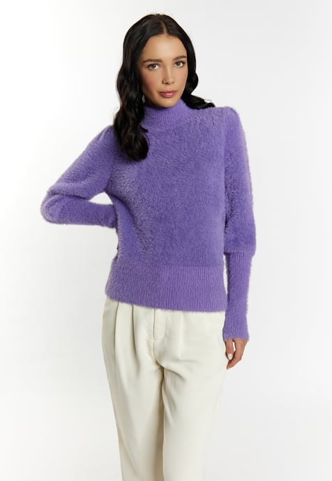 Faina Strickpullover Damen lila - Image 3