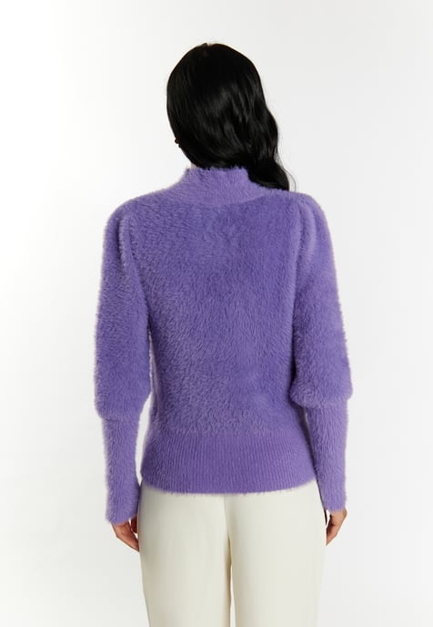 Faina Strickpullover Damen lila - Image 4